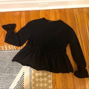 ZARA \\ Peplum Sweatshirt